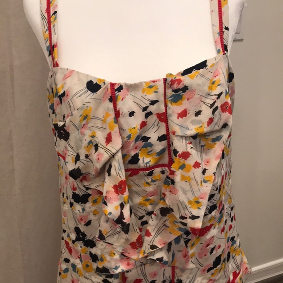 Sleeveless DVF blouse with washed floral print - Picture 4 of 4